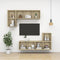 vidaXL - Wandkasten - 2 - st - 37x37x37 - cm - bewerkt - hout - sonoma - eikenkleurig