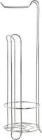 Wc/toiletrol houder staand zilver - Toilet/badkameraccessoires - Toilet/badkamerbenodigdheden