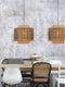 GOOD&MOJO Hanglamp Bhutan - Bamboe/Zwart - Ø40cm - Scandinavisch,Bohemian - Hanglampen Eetkamer, Slaapkamer, Woonkamer