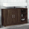 vidaXL - Wastafelkast - 90x29x55 - cm - bewerkt - hout - bruin - eikenkleurig