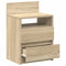 vidaXL - Nachtkastjes - 2 - st - met - 2 - lades - 40x33x60 - cm - sonoma - eikenkleurig
