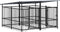 vidaXL - Hondenkennel - met - dak - 3,75 - m² - staal