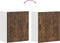 vidaXL - Keukenwandkast - Lucca - bewerkt - hout - gerookt - eikenkleurig