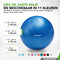 Tunturi Anti Burst Fitnessbal - Yoga bal 65 cm - Max 220 kg - Incl Pomp - Blauw