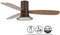 Plafondventilator Airfusion Flusso Bruin 18W Led Ø 132cm Incl. Afstandsbediening