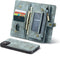 Caseme - vintage 2 in 1 portemonnee hoes - Geschikt voor iPhone 12 Mini - Blauw