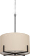 WOOOD Exclusive Holly Hanglamp - Zwart/naturel - 75x53x53
