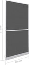 vidaXL - Hordeur - met - scharnieren - 120x240 - cm - antraciet