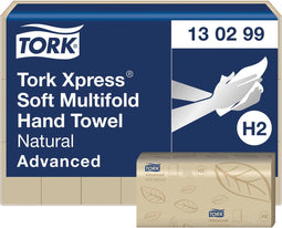 Tork - Handdoek h2 natural multifold advanced 130299