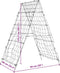 vidaXL - Plantenklimrekken - 4 - st - A-frame - staal