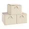 Woltu Opbergboxen - Set van 3 - Opvouwbaar 42x26x32cm - Crème (3 stuks)