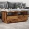 vidaXL - Salontafel - met - LED-verlichting - 90x49x40 - cm - oud - houtkleurig