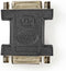 Nedis DVI-Adapter - DVI-I 24+5-Pins Female - DVI-I 24+5-Pins Female - Vernikkeld - Recht - PVC - Zwart - Polybag