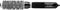 Heat Brush Eurostil Zwart