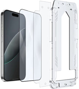 JustinCase iPhone 17 Pro Max - Gehard Glas Screenprotector - Inclusief Applicator - Krasbestendig