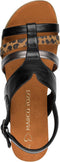 MARCO TOZZI 28440 - Dames Slippers en Sandalen - Gesp - Zwart Comb - MAAT 38