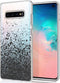 iMoshion Hoesje Geschikt voor Samsung Galaxy S10 Hoesje Siliconen - iMoshion Design hoesje - Zwart / Transparant / Splatter Black