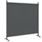 Woltu Paravent Privacy Scherm - Donkergrijs - 180 x 177 cm
