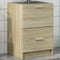 vidaXL - Wastafelkast - 40x37x59 - cm - bewerkt - hout - sonoma - eikenkleurig