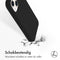 Accezz Liquid Silicone Backcover - iPhone 13 Mini - Schokabsorberend - Zwart