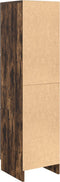 vidaXL - Hoogkast - Gerookt - Eiken - 31,5x32x124 - cm - Gelaagd - Hout