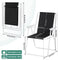 Woltu Campingstoel Set van 2 - Opvouwbare Lichtgewicht Stoelen met Armleuningen - Zwart - 58x53x76