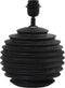 Light & Living Tafellamp Renzo - Mangohout - 26cm - Mat Zwart - excl. kap