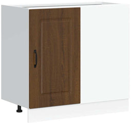 vidaXL - Keuken - onderkast - Kalmar - bewerkt - hout - bruin - eikenkleur