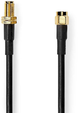 Nedis CSGL02400BK100 - Antennekabel SMA Male S - 1m - Zwart