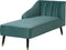 ALSVAG - Chaise longue - Blauw/Groen - Fluweel