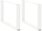 vidaXL - Salontafelpoten - 2 - st - U-vormig - 60x(42-43) - cm - staal - wit