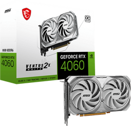 MSI GeForce RTX 4060 VENTUS 2X WHITE - 8GB GDDR6 - Factory Overclocked - Wit