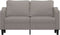 vidaXL - Tweezitsbank - 140 - cm - stof - taupe