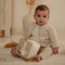 Little Dutch - Activiteitenkubus Newborn Naturals - Zachte stoffen en spiegeltje - Wit