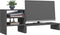 vidaXL - Monitorstandaard - 81x20x30 - cm - massief - grenenhout - grijs