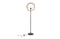 WOOOD Exclusive Pien Vloerlamp - Metaal - Zwart - 145x40x40