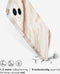 Selencia iPhone 13 - Backcover - 100% gerecycled - Wit Marmer