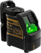 DeWALT DW088CG Zelfnivellerende kruis lijnlaser in koffer - 2 lijnen - 15m - Groen