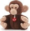 pluchen knuffel Trudino Aap 15 cm bruin