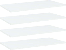 vidaXL - Wandschappen - 4 - st - 60x30x1,5 - cm - spaanplaat - wit