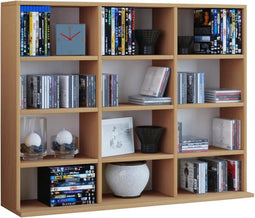 CD DVD kast open vakkenkast Megosa mini beuken