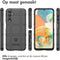 iMoshion Hoesje Geschikt voor Samsung Galaxy A14 (5G) / A14 (4G) Hoesje Siliconen - iMoshion Rugged Shield Backcover - Zwart