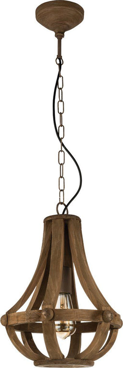 EGLO Kinross - Hanglamp - E27 - H 110 x Ø 31 cm - Bruin