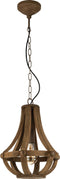 EGLO Kinross - Hanglamp - E27 - H 110 x Ø 31 cm - Bruin