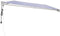 vidaXL - Luifel - uittrekbaar - 5x3 - m - stof - en - aluminium - blauw - en - wit
