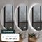 Beloura Badkamerspiegel met Verlichting - Ronde Badkamer Spiegel - Verwarming - Klok - LED - 60 cm