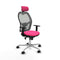Jorquera Piqueras y Crespo 1D086N2 - Bureaustoel met hoofdsteun - Verstelbare hoogte - Roze