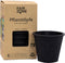 Plantenpotten ø 11cm - hoogte 10cm - Rubber - Zwart - 6 Stuks - Zwart