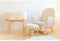 Childhome Voetensteun - Schommelstoel - Comfortabel linnen - Beige