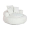 Leunstoel Home ESPRIT Wit 104 x 104 x 50 cm